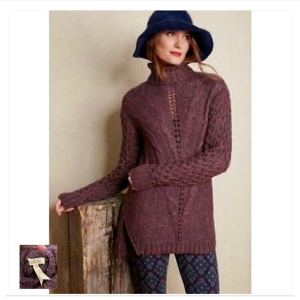 ‎MATILDA JANE DIXIE TURTLENECK SWEATER IN PLUM